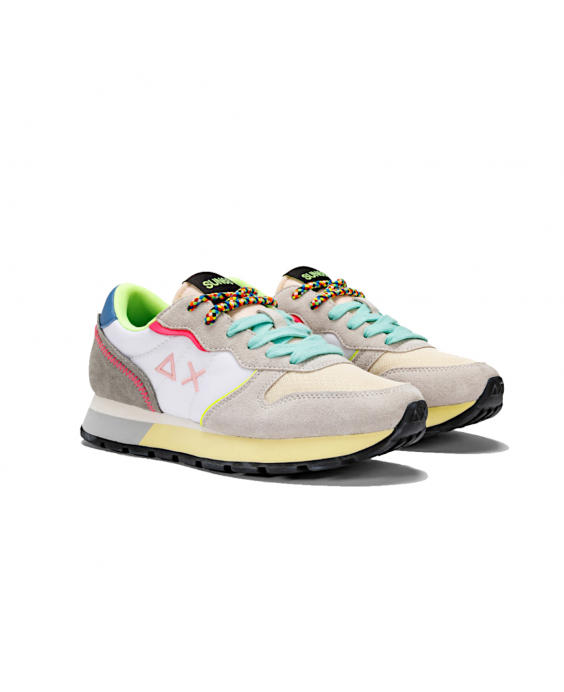 SUN68 Sneakers Ally Color Explosion Donna Bianco Z34204 - 01