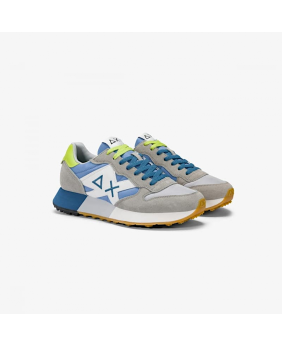 SUN68 Sneakers Jaki 2.0 Bicolor Uomo Grigio chiaro Avo Z35112 - 0656