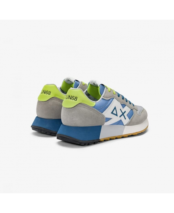 SUN68 Sneakers Jaki 2.0 Bicolor Uomo Grigio chiaro Avo Z35112 - 0656