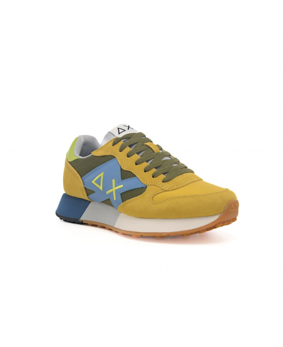SUN68 Sneakers Jaki 2.0 Bicolor Uomo Giallo Verde militare Z35112 - 2319