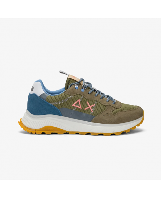 SUN68 Sneakers Fire & Camping Uomo Verde militare Z35130 - 19