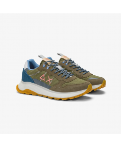 SUN68 Sneakers Fire & Camping Uomo Verde militare Z35130 - 19