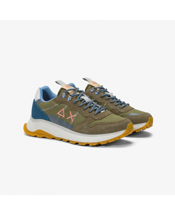 SUN68 Sneakers Fire & Camping Uomo Verde militare Z35130 - 19