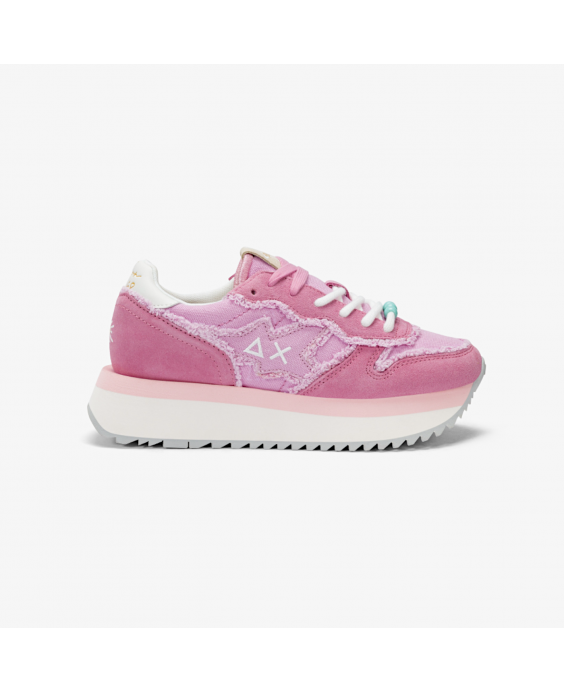 SUN68 Sneakers Big Stargirl Canvas Donna Ciclamino Z35216 - 72