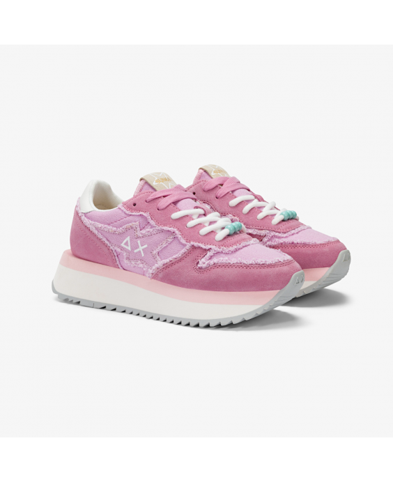 SUN68 Sneakers Big Stargirl Canvas Donna Ciclamino Z35216 - 72