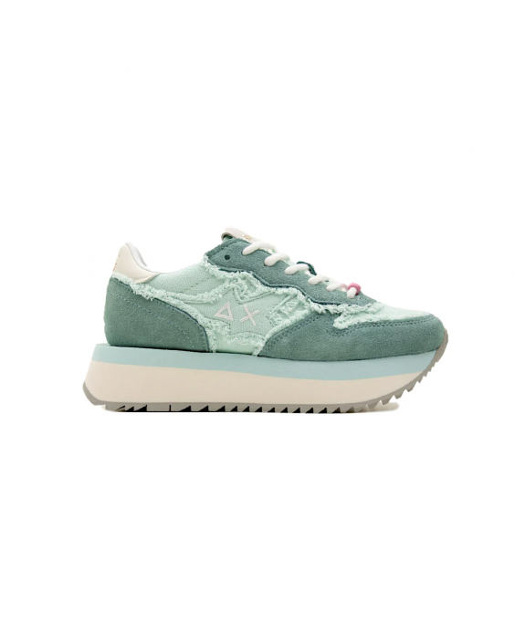 SUN68 Sneakers Big Stargirl Canvas Donna Acqua Z35216 - 94