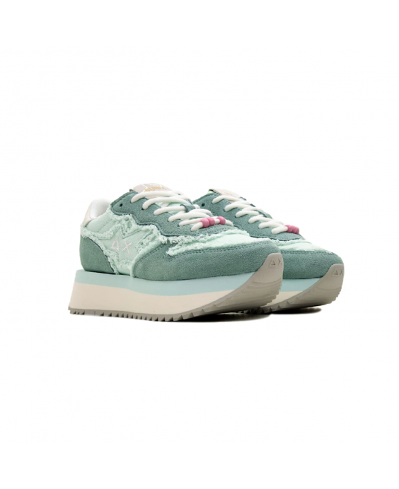 SUN68 Sneakers Big Stargirl Canvas Donna Acqua Z35216 - 94