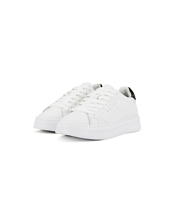 SUN68 Sneakers Grace Leather Donna Bianco Nero Z35226 - 0111