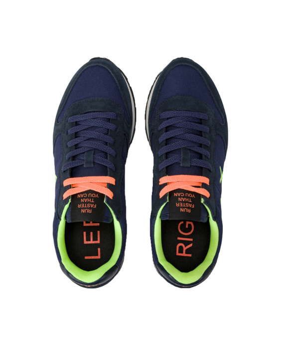 SUN68 Sneakers Tom Fluo Uomo Navy Blu Z44102-07