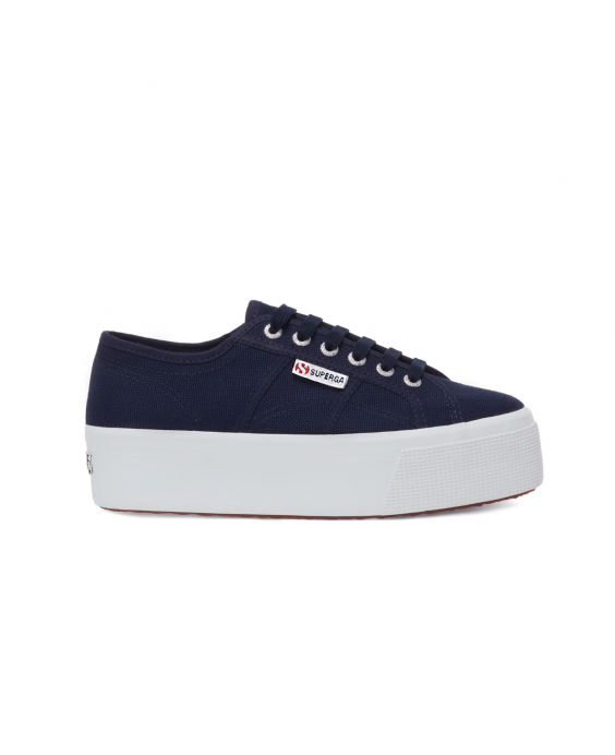 SUPERGA Sneakers 2790 Platform Donna Blu navy Bianco S9111LW - F43
