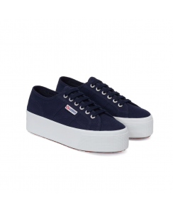 SUPERGA Sneakers 2790 Platform Donna Blu navy Bianco S9111LW - F43