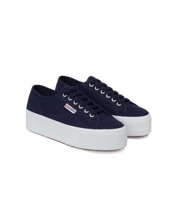 SUPERGA Sneakers 2790 Platform Donna Blu navy Bianco S9111LW - F43