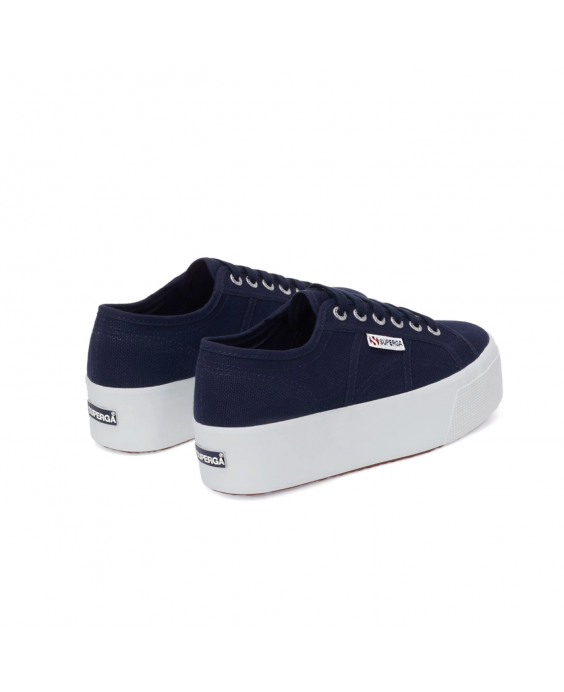 SUPERGA Sneakers 2790 Platform Donna Blu navy Bianco S9111LW - F43