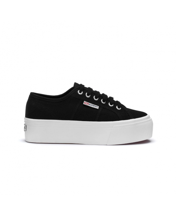 SUPERGA Sneakers 2790 Platform Donna Nero Bianco S9111LW - F83
