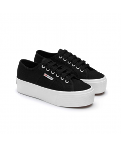 SUPERGA Sneakers 2790 Platform Donna Nero Bianco S9111LW - F83