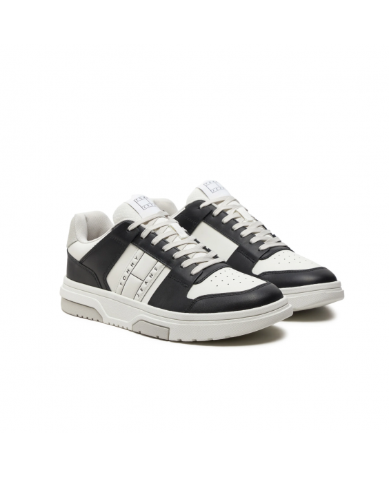TOMMY JEANS Sneakers The Brooklyn Leather Uomo Nero EM0EM01429 TOMMY JEANS Sneakers The Brooklyn Leather Uomo Nero EM0EM01429