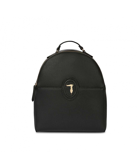 TRUSSARDI Zaino Logo Patch Donna Nero 75B01356 9Y099999 K299