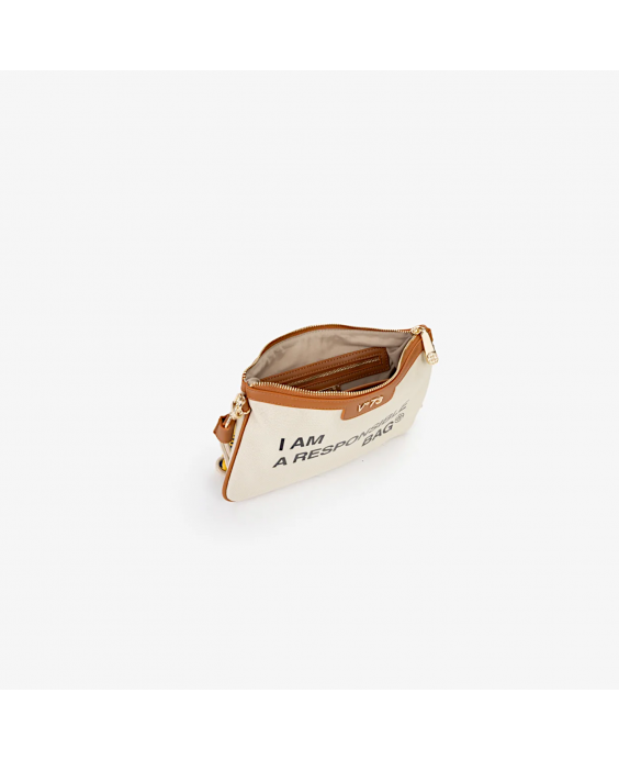 V73 Pochette Responsible Donna Beige Cuoio 73BS9N004STD